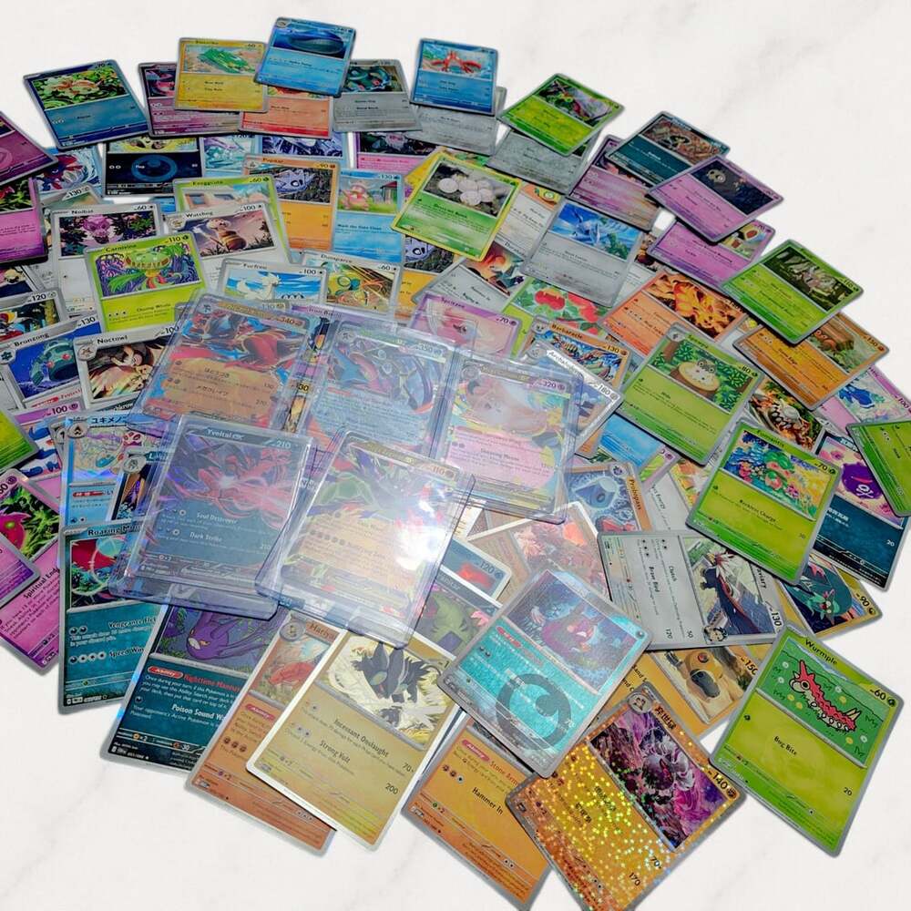 Pokemon TCG Lot 100 Cards 5 EX Ultra Rare 30 Holo 25 Rare Collection Bulk NM LP